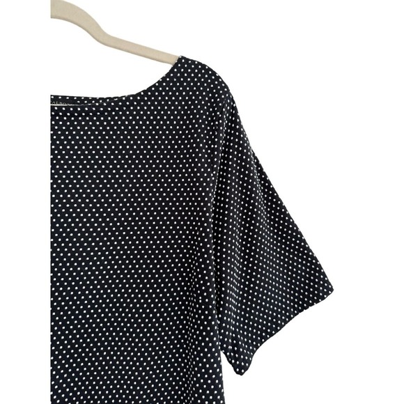 Talbots Boat Neck 3/4 Length Sleeve T Shirt Size XL Polka Dot - Picture 4 of 4